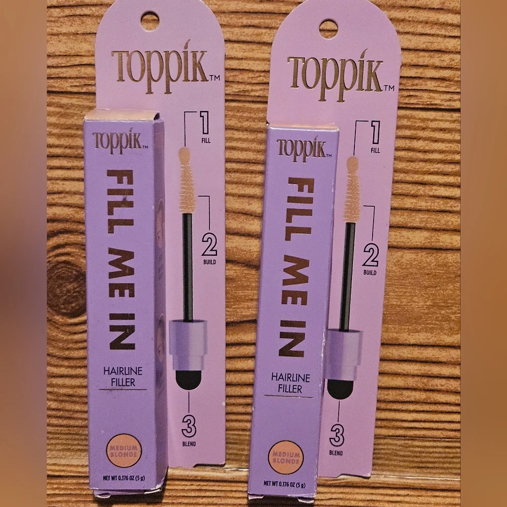 Toppik Hairline Filler Fill Build Blend Medium Blonde (2) - Picture 2 of 9
